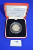 UK 1998 Silver Proof 50p Coin 25th Anniversary of the EU