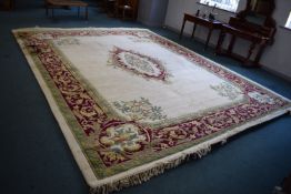 Large Woven Rug 15ft x 12ft (AF, water damage to one corner)