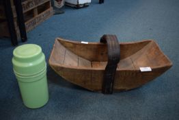 Wooden Trug Vintage Thermos Flask