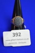 9ct Gold Signet Ring with Onyx, 5.5g gross