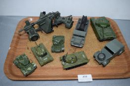 Diecast Military Vehicles Including Dinky etc.