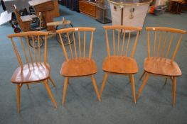 Set of Four Ercol Spindleback Dining Chairs