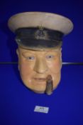 Large Pottery Winston Churchill Character Jug (minor faults to cigar, markings are British Made)