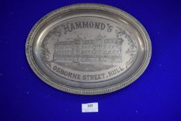 Hammonds of Hull Advertising Tray