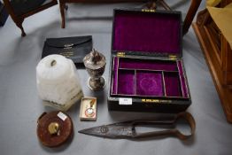 Victorian Jewellery Box and Small Period Items
