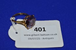 22ct Gold Ring with Amethyst, 5.66g gross
