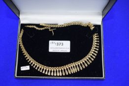 9ct Gold Collarette, 18.7g