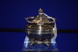 Silver Sugar Bowl with Cover - Hallmarked London 1906, ~191g