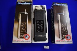 Pair of Binatone Long Range 12-Channel CB Transceivers with Original Packaging