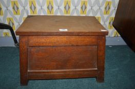 Oak Storage Footstool