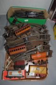 OO and O Gauge Railway Track and Carriages, etc.