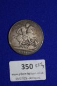 George III 1821 Silver Crown with Laureate Bust 27.5g