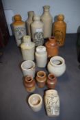 Ceramic Ginger Beer Bottles, Inks, and Jam Pots