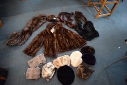 Ladies Fur Jackets, Hats, and Stoles, etc.