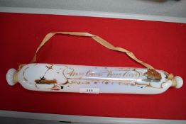 Nailsea Painted Glass Sailors Rolling Pin