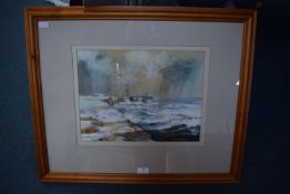 Tom Harland Watercolour Signed & Dated 1972