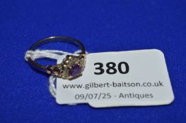 9ct Gold Ring with Amethyst, 1.99g gross