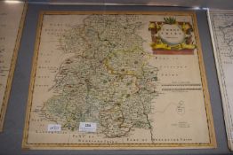 Original Map of Shropshire circa 1700 by Robert Morden