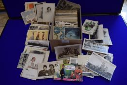 Box of Assorted Vintage Postcards Including Comical, Landscapes, etc.