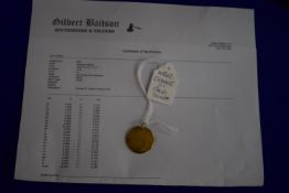 George III Gold Spade Guinea 22ct Gold, 8.3g, Tested with Certification