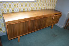 Retro Teak Sideboard with Three Cupboard sand Three Drawers (unmarked)