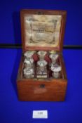 Mahogany Cased Scent Bottle Set “Simpson’s Toilet Case” Manufactured and Sold in Hull (incomplete)