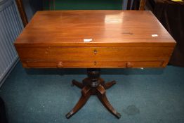 Victorian Mahogany Collectors Cabinet on Pedestal Base
