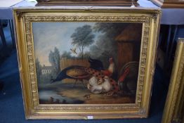 English 19th Century Oil on Canvas 