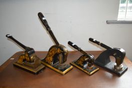 Four Victorian Library Book Presses