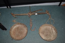 Large Pair of Cast Iron Scales