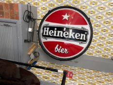 Pre 1968 Heineken Bier Illuminated Pub Sign