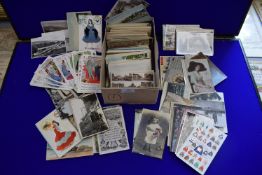 Box of Vintage Postcards Including Yorkshire Views etc.