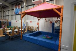 *Covered Gazebo Style Soft Play Area with Mats and Padded Floor Area