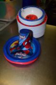 *Spiderman Plates, Cups, and Bowls