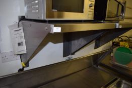 *Stainless Steel Wall Mounted Appliance Shelf 56x56cm