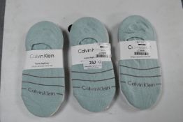 3x Calvin Klein Women's High Cut Socks 3pk