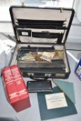 Case Containing Vintage Drawing Office Equipment p