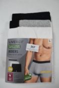 Lovergy Men's Boxers 3pk Size: L