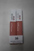Two Maybellene Super Stay Liquid Lipsticks 60 Poet