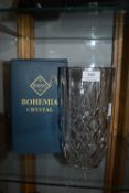 Bohemia Crystal Glass Vase with Packaging