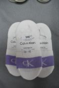 3x Calvin Klein Women's High Cut Socks 3pk