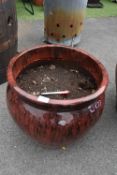 Large Glazed Garden Planter