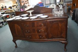 Edwardian Bow Front Mahogany Sideboard