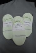 3x Calvin Klein Women's High Cut Socks 3pk