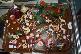 Vintage Christmas Cake Decorations
