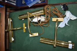 Three Brass Picture Lights