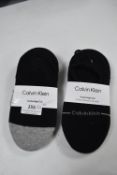 2x Calvin Klein Women's High Cut Socks 3pk