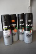 Four Assorted Lynx Men's Antiperspirant Aerosols