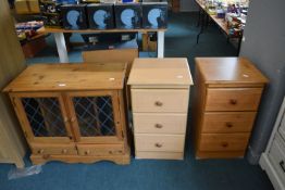 Three Small Pieces of Furniture including Pine Lea