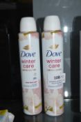 Two Dove Winter Care Antiperspirant Sprays